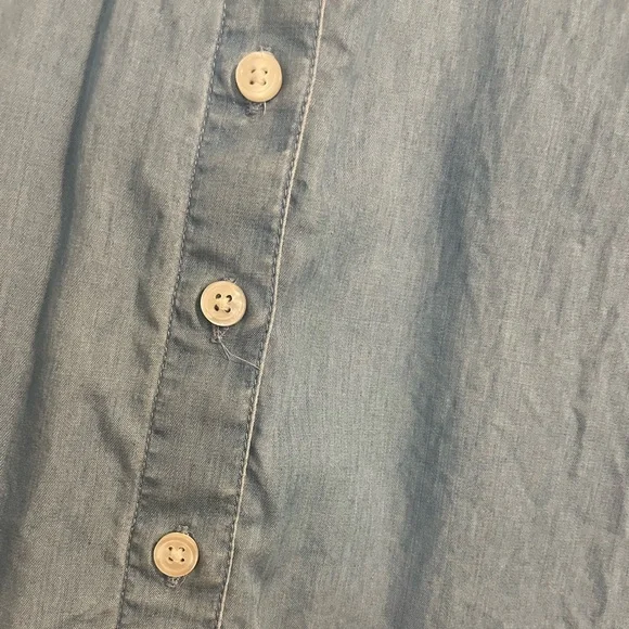 Lightweight Button Down “Denim” Top - Picture 2 of 6